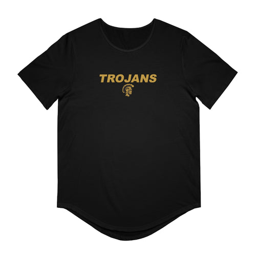 Men's Jersey Curved Hem Tee - Trojans