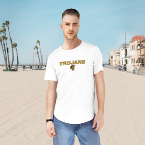 Men's Jersey Curved Hem Tee - Trojans