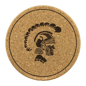 Round Cork Coaster Set - Trojan