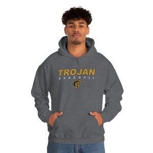 Adult Pullover Hoodie - Trojan Baseball
