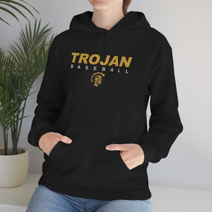 Adult Pullover Hoodie - Trojan Baseball