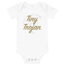 Load image into Gallery viewer, Baby Onesie - White Tiny Trojan