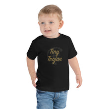 Load image into Gallery viewer, Toddler Tee - Black Tiny Trojan